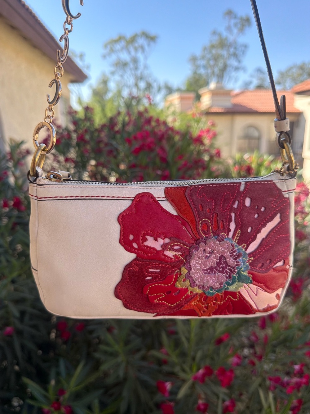 ❤️Rare Vintage Coach Poppy For Peace Demi Bag- Style 9291 - Picture 5 of 10